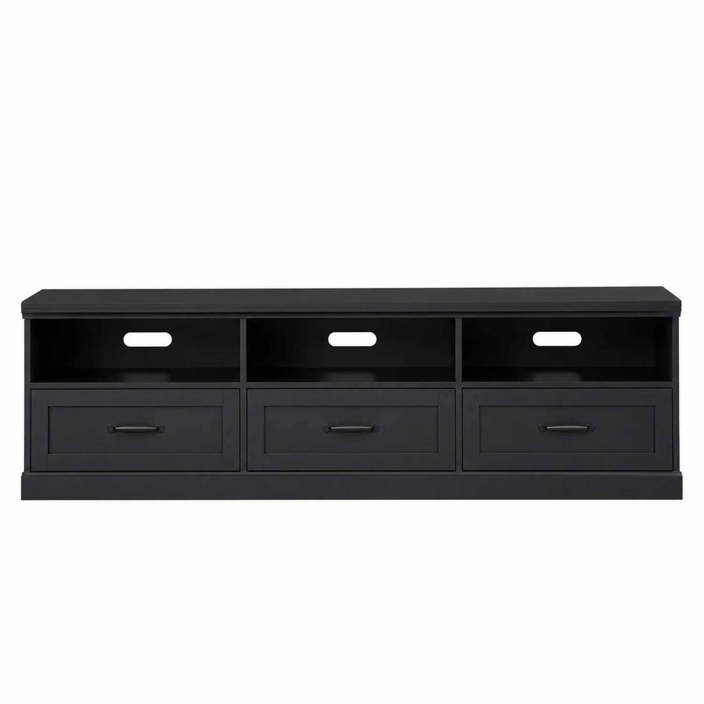 Armario de TV MDF Negro 150x40x50 cm